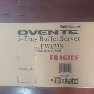 Stainless Steel 3-Tray Buffet Server